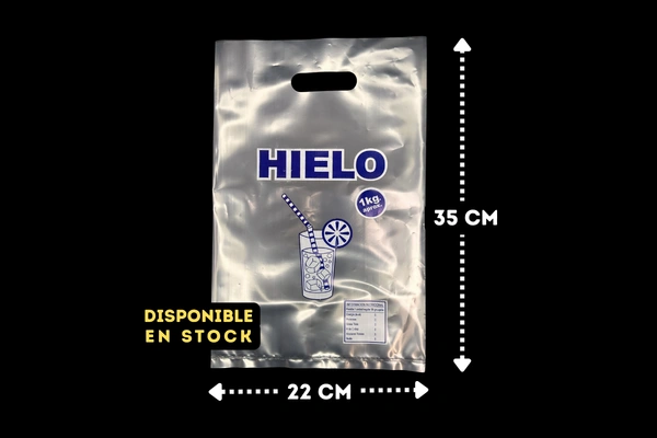 Bolsas para hielo con manilla 1 Kg - Enflex, Fábrica de bolsas plásticas
