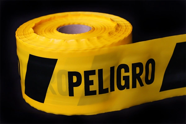 Cinta de Peligro Amarilla - Enflex, Fábrica de bolsas plásticas