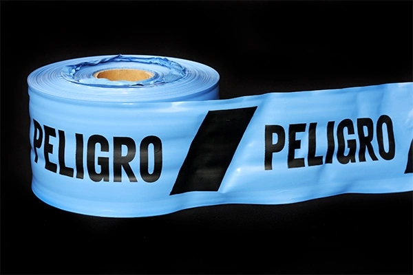 Cinta de Peligro Azul - Enflex, Fábrica de bolsas plásticas