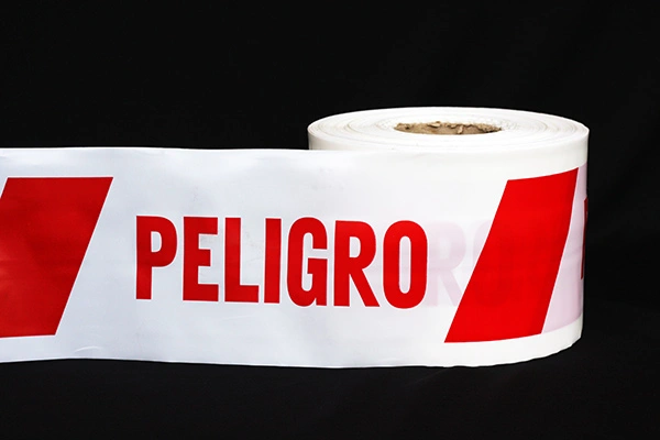 Cinta de Peligro Blanca - Enflex, Fábrica de bolsas plásticas