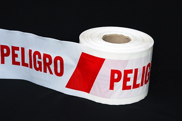 Cinta de Peligro Blanca - Enflex, Fábrica de bolsas plásticas